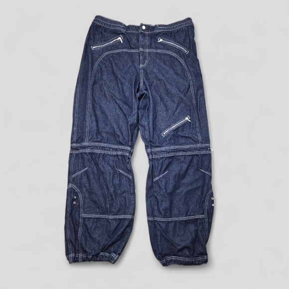 UO Silence t Noise Lee Baggy Moto Jeans Size 34 - Picture 16 of 16